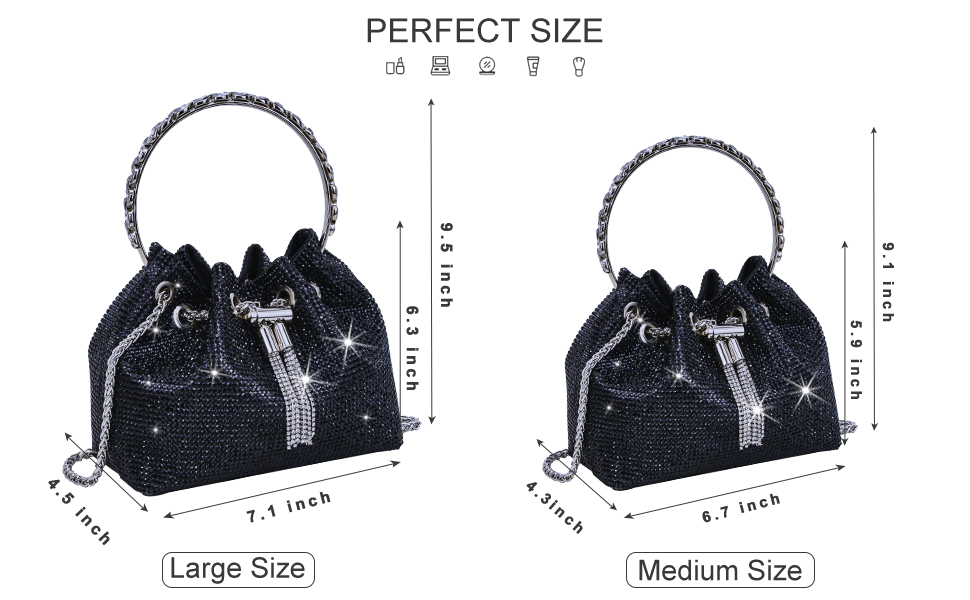 バッグ L BALL BEADS BAG Uashmama Small Zipper Crossbody Purse/Clutch/Handbag