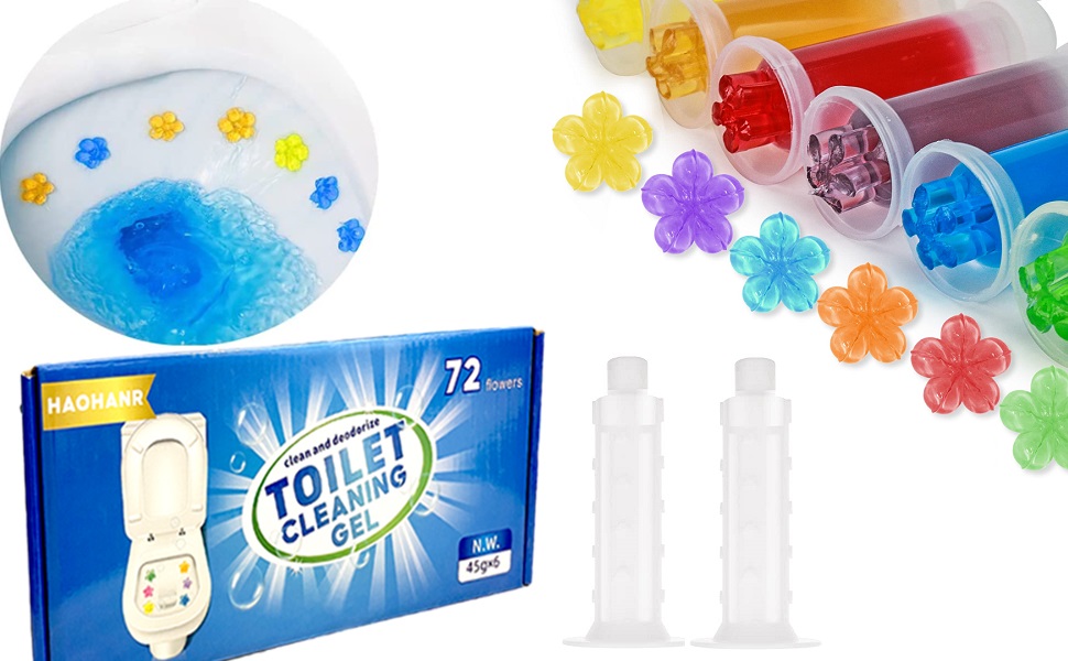 Toilet gel flower stamp