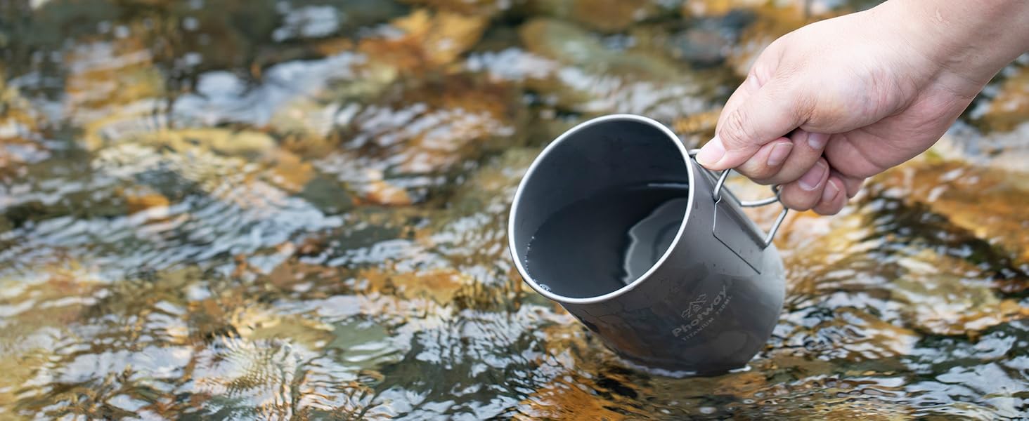 750ml Camping Titanium Pot