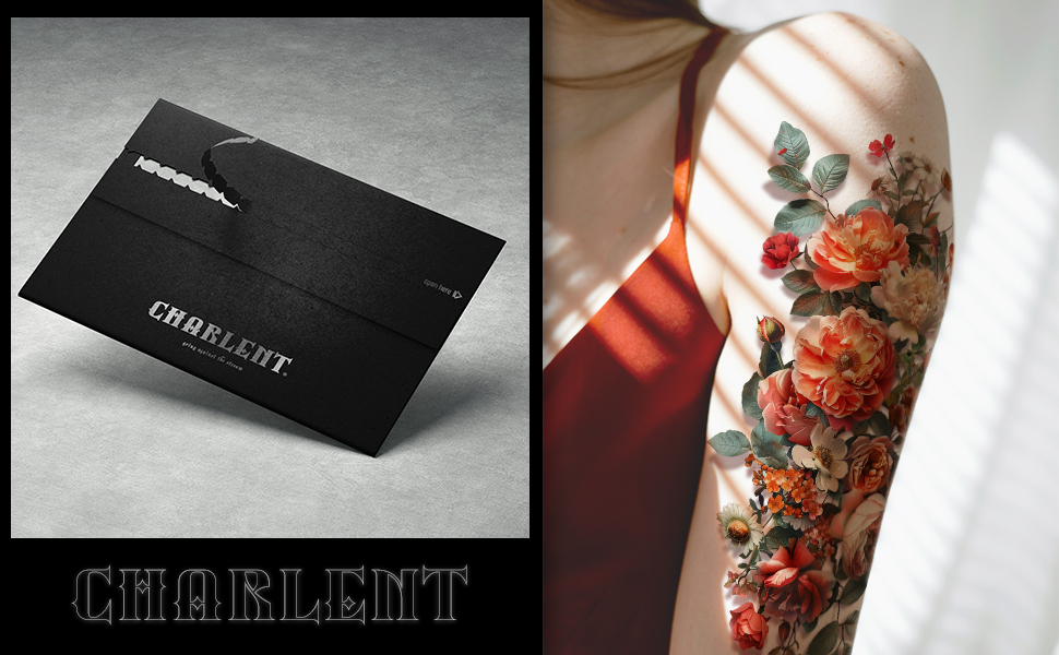 3d flower temporary tattoos