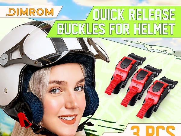 Amazon.com: 3Pcs Quick Release Helmet Buckle for Straps up