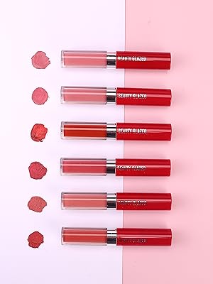6 Farben Velvet Nude Lipgloss Kit Antihaft-Tasse Sexy Matte Lip Stick Wasserdicht