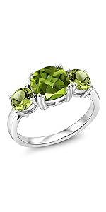 Amazon | [Gem Stone King] 1.76カラット 天然石 ペリドット