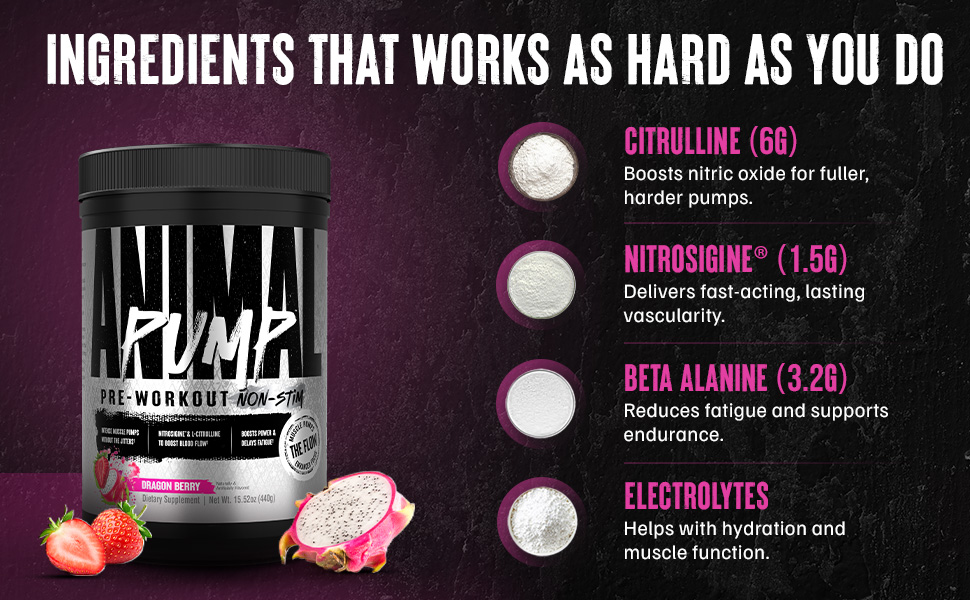 Animal Pump Non-Stim Pre-workout 