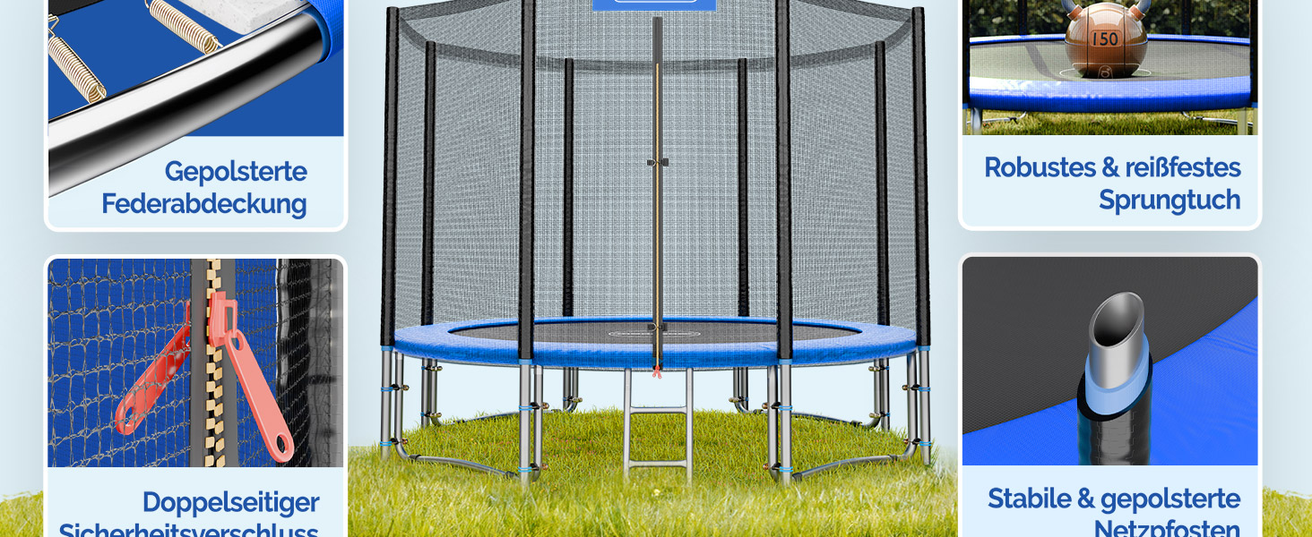 Monzana® Trampolin Ø 305 cm TÜV SÜD GS Zertifiziert inkl. Sicherheitsnetz Kindertrampolin Gartentrampolin
Monzana® Tramp D16be866 A039 475f Aa19 31bc689d3ebd. CR0,0,1464,600 PT0 SX1464 V1