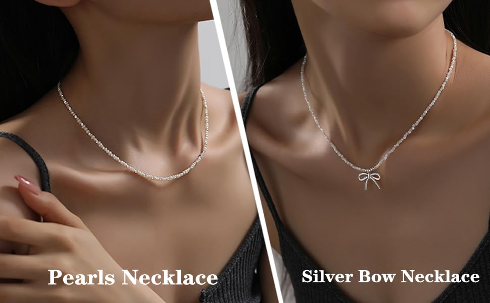 【HYERES LOR】22FW★ Essence Silver Pearl Bead Necklace HYERES LOR】22FW☆ Essence Silver Pearl Bead Necklace