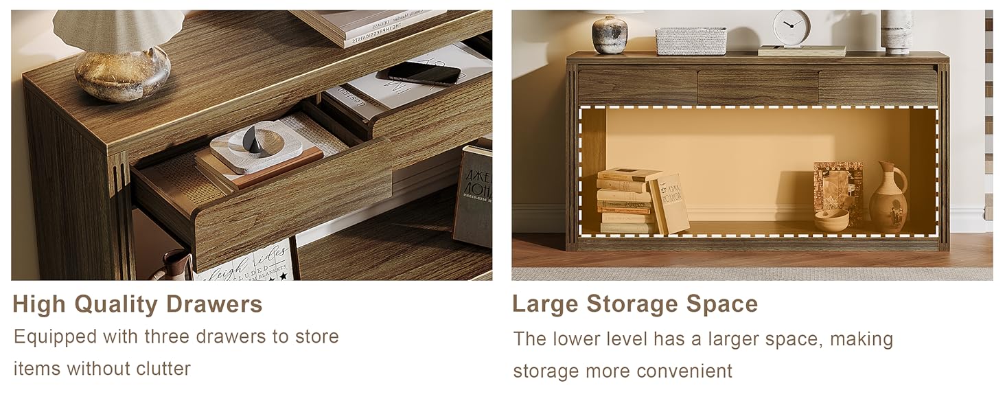 entryway table with storage