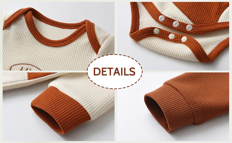 Awxoder Baby Boys Clothes Bear Print Long Sleeve Tops + Pants 3Pcs Outfit Set 13 Baby Boy Clothes