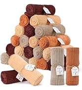 24 Pcs Flannel Throw Blanket Bulk 50 x 60 Inch with to Have to Hold Card Striped Ribbed Soft Thro...