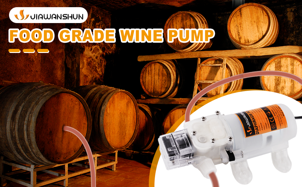 JIAWANSHUN Household Electric Wine Transfer Pump 110V Food Grade Self