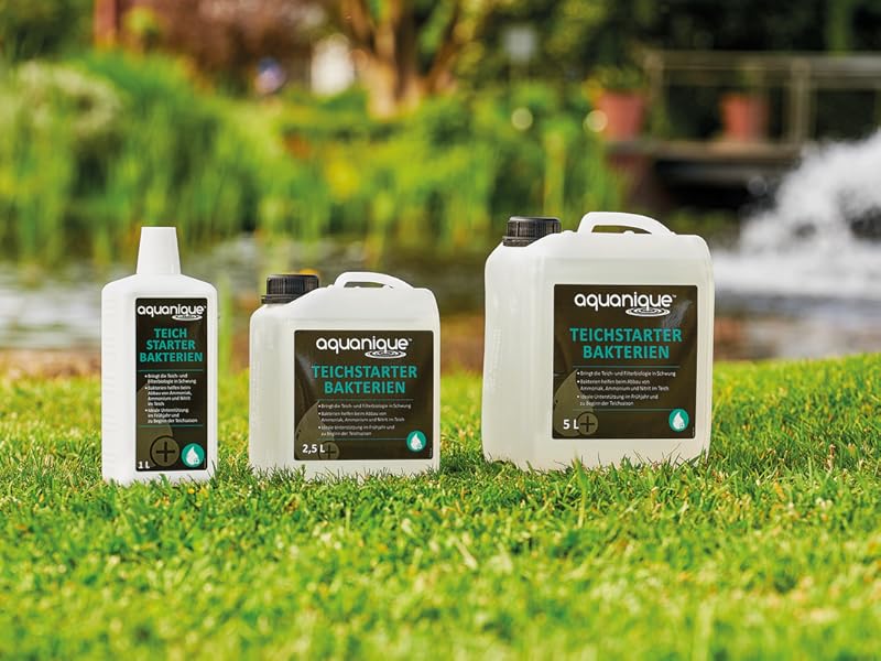 AQUANIQUE Teichstarter Bakterien 5 l (für 150.000 l) flüssig für
