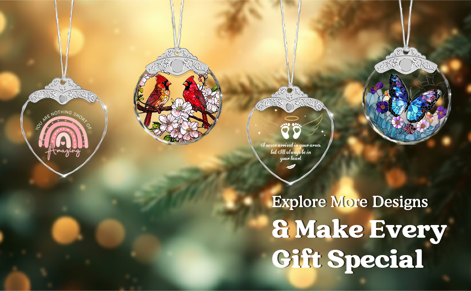 Glass Ornament with Hook