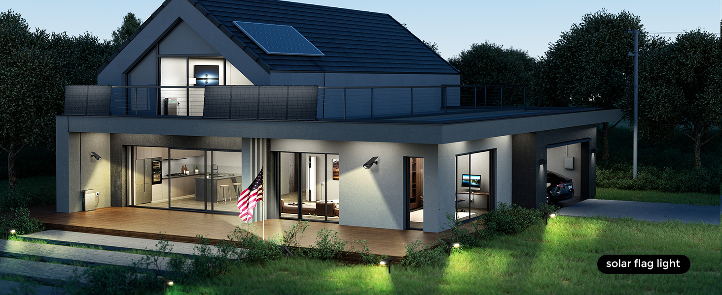 solar flag light