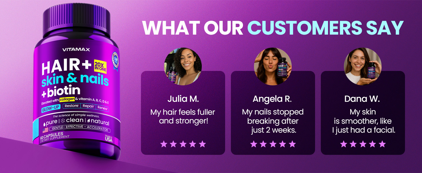 healthy hair growth supplement hair skin and nails women men