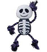 HGB Halloween Dog Squeaky Toys, Stuffed Plush Dog Toys for Large, Medium, Small Dogs with Movable...