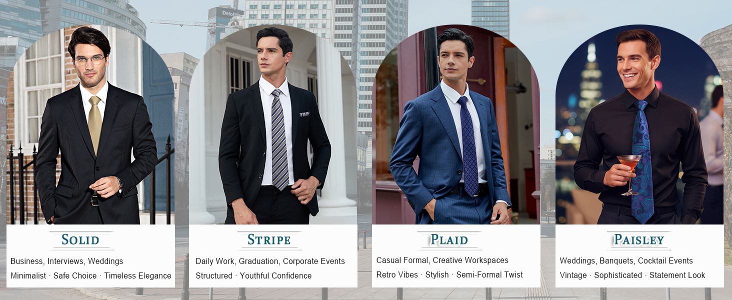fashion stylish elegant modern fit tie