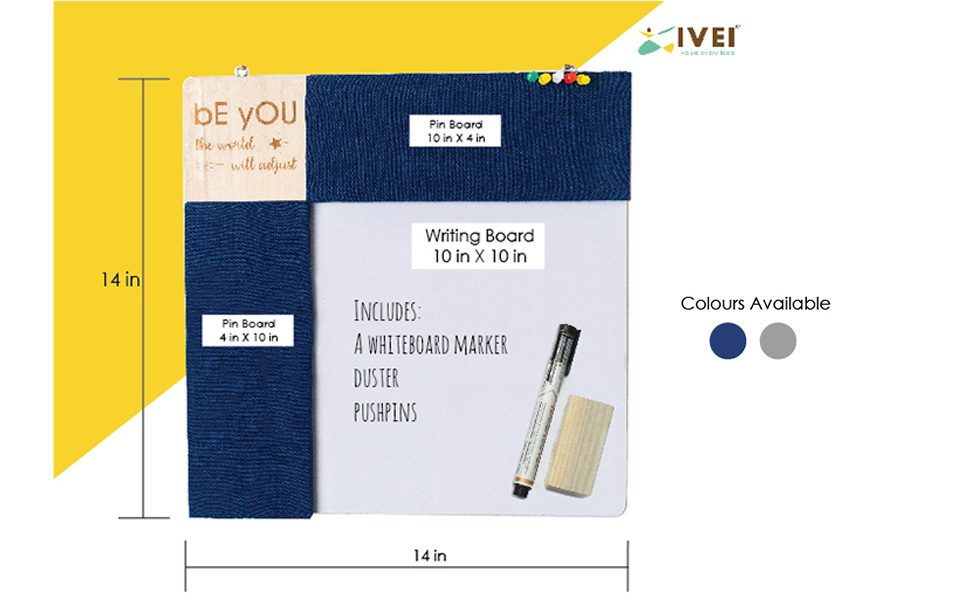 IVEI Combination Board with Pin Board & Whiteboard Best Gift for Home