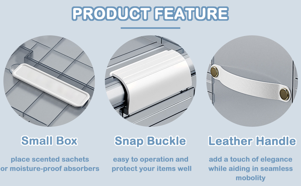 MMV Foldable Under Bed Storage Containers, Plastic Underbed