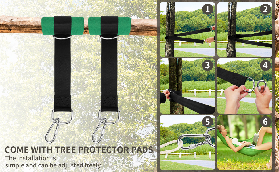 [New 2023] Tree Swing Hanging Straps Kit, 10FT Extra Long