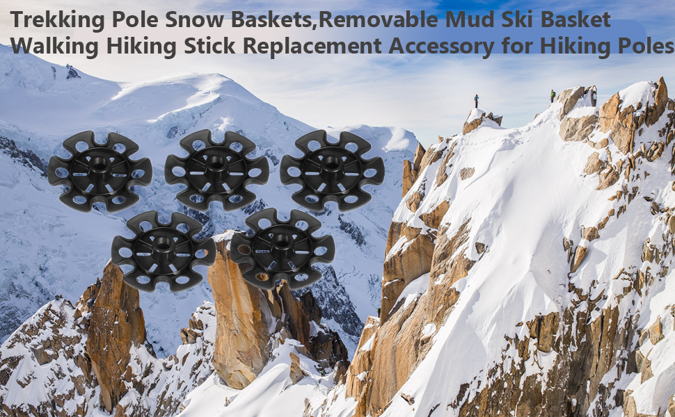 Trekking Pole Basket 5PCS/Bag Trekking Pole Snow Mud Ski Basket Walking