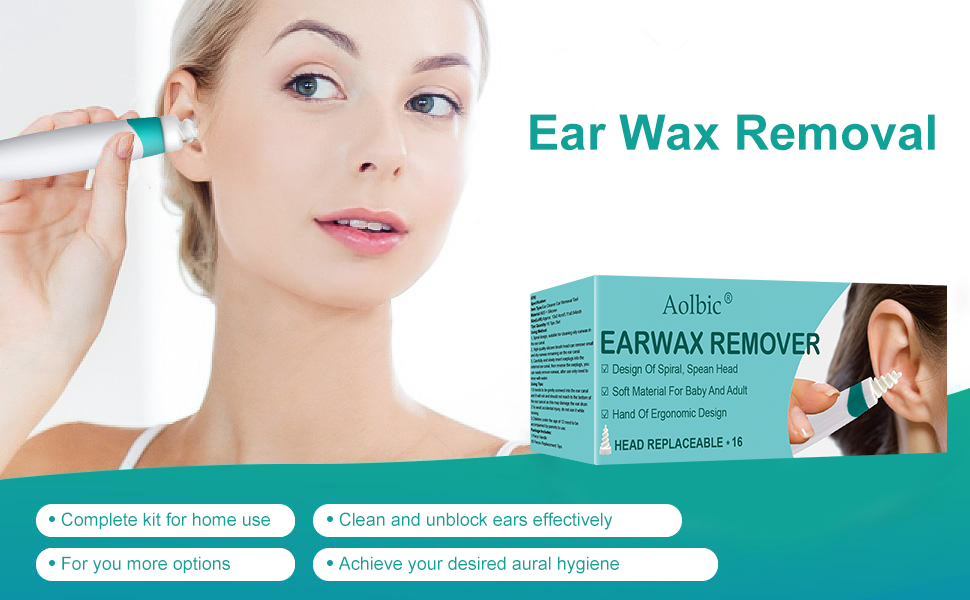 Aolbic Ear Wax Removal, Spiral Ear Wax Remover Tool