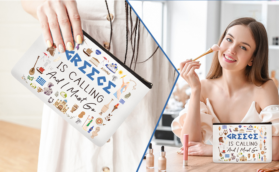 Greece Makeup Bag