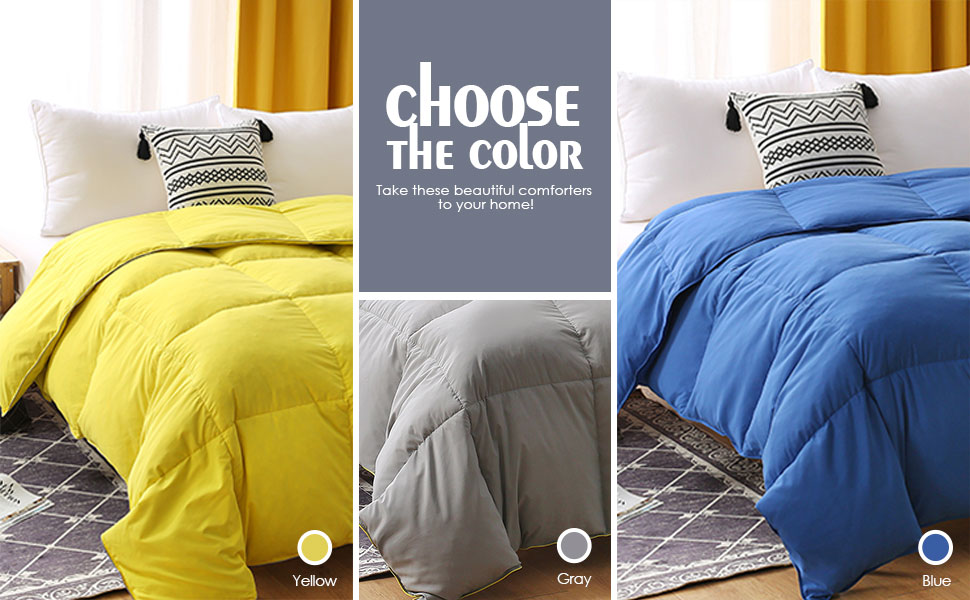 BPC Queen Size Down Comforter Goose Duck Down and Feather