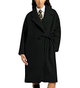 AMEBELLE Wool Blend Winter Coats for Women Casual Belted Trench Coat Notch Lapel Peacoat Warm Fal...