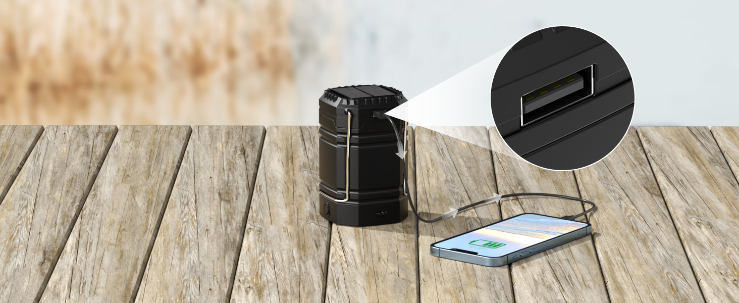 solar hand crank camping lantern