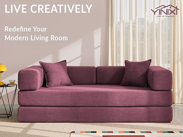 Amazon.com: YINIX Foldable Sofa Bed, 78'' Folding Floor