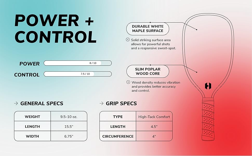 Helium Flyte Pickleball Set of 2 Wooden Pickleball