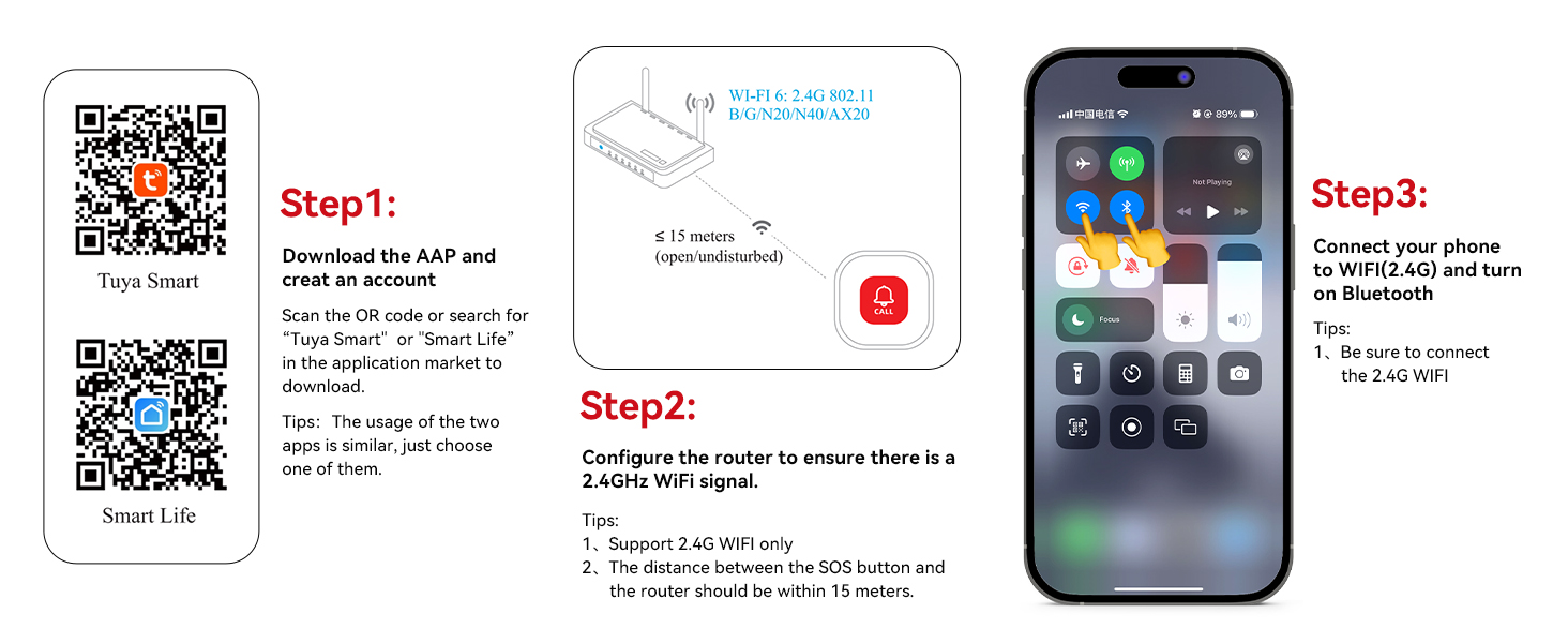  SOS BUTTON Pairing Operation
