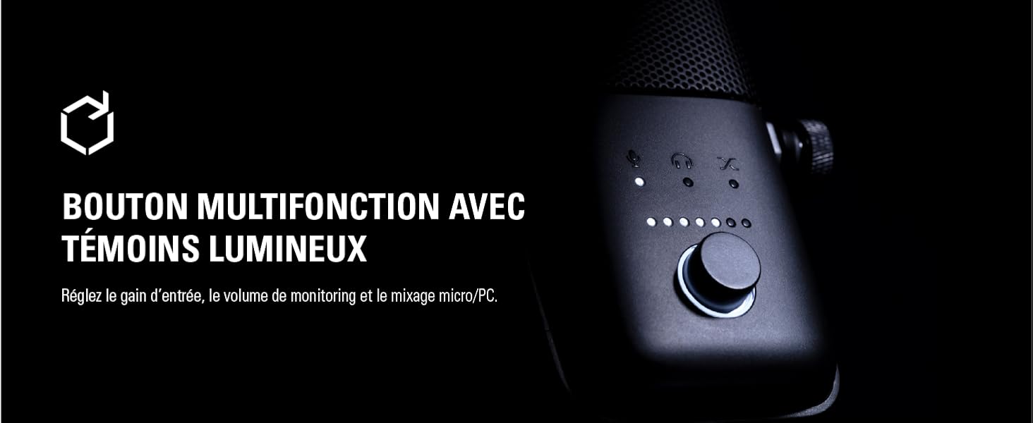 sortie casque; latence zéro; clipguard; filtre coupe-bas; connexion usb; plug and play