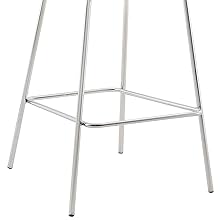 Clarion Counter Stool Chrome Metal Legs Close-Up