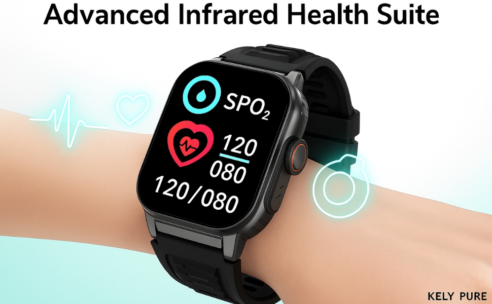 infrared health monitoring smartwatch fitness smartwatch for men women