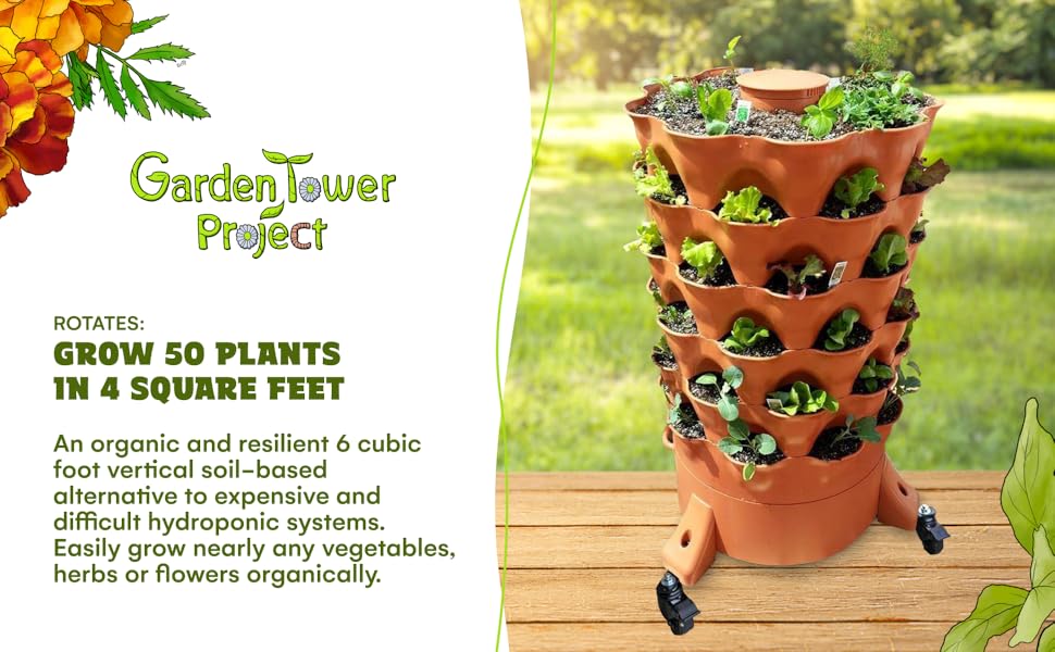 Garden Tower 2 Premium Caster Wheels Heavy Duty Casters