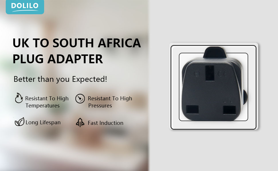 UK to South Africa Plug Adapter, South Africa Power Adapter, Plug