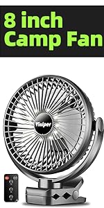 8 inch camping fan