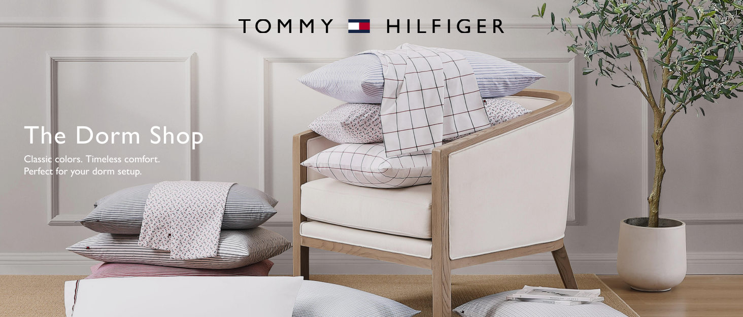 tommy hilfiger dorm essentials