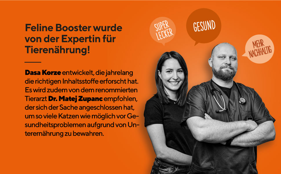 Feline Booster wurde von der Expertin für Tierenährung!