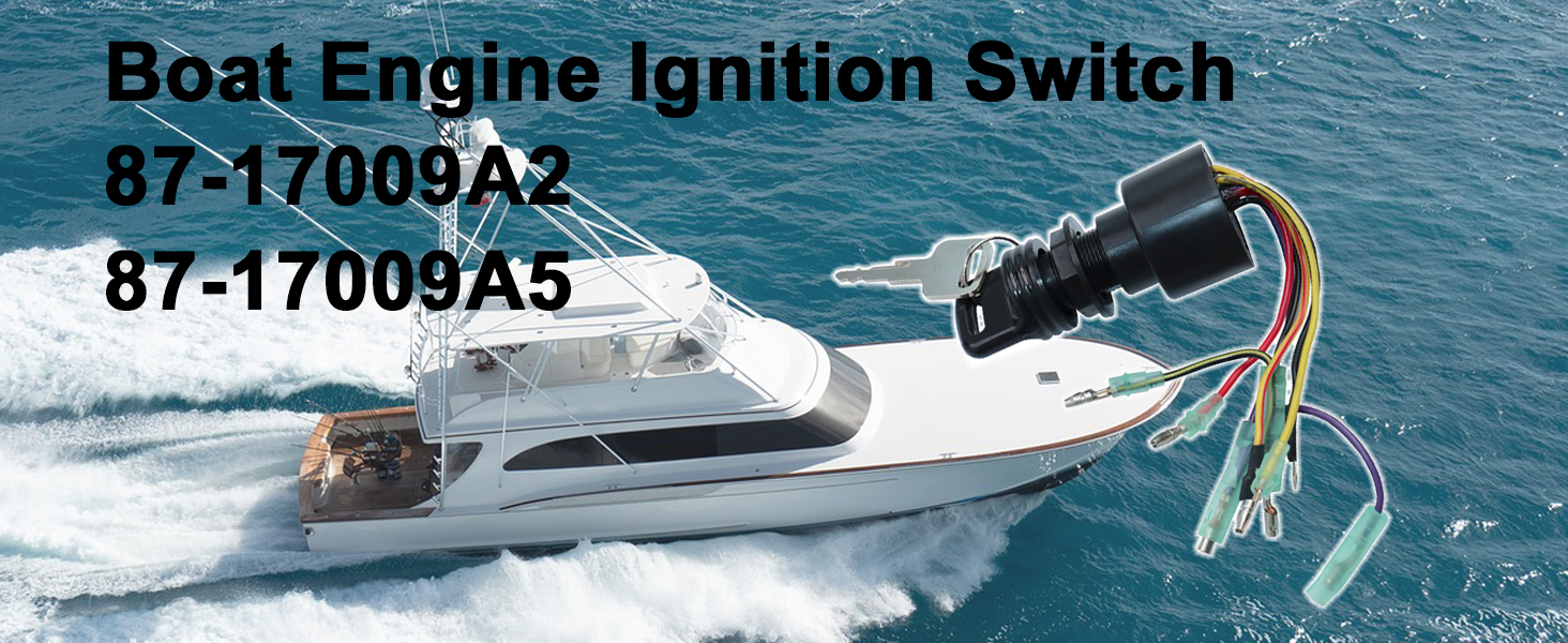 Boat Engine Ignition Switch 8717009A2 8717009A5 Replacement for Mercury Outboard