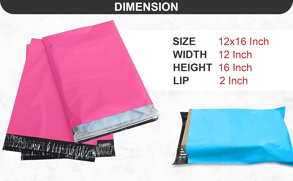 JeeJaan® 100 Pcs of Grey Postage Bags 12 x 16 in Mailing Bag Large