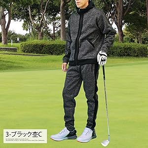 Amazon | [TopIsm] ゴルフウェア セットアップ メンズ 上下
