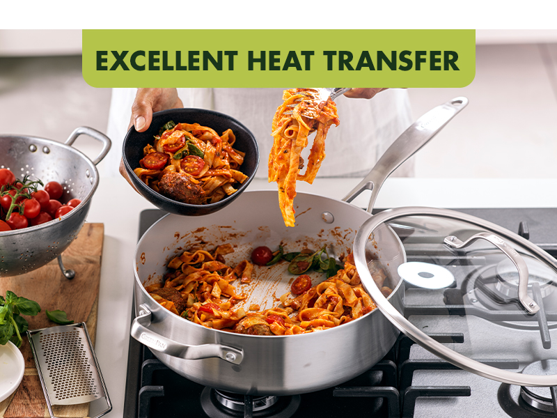 GreenPan Venice Pro TriPly Stainless Steel Healthy Ceramic