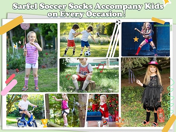 kids soccer socks soccer socks kids socks kids 4-6 football socks youth boys girls knee high socks