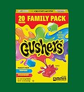 Gushers Fruit Flavored Snacks Family Pack, Tropical & Strawberry Flavors, Gluten Free Gummy Kids ...