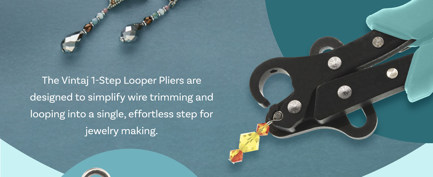 The Beadsmith 1-Step Looper makes creating loops and trimming effortless and easy, comes in 3 sizes.