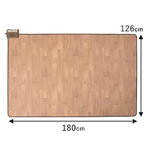 新品未使用箱不良　山善YZC-169FL(LBR)フローリング調ホットカーペット dショッピング |ホットカーペット フローリング調 1.6畳 ラグ