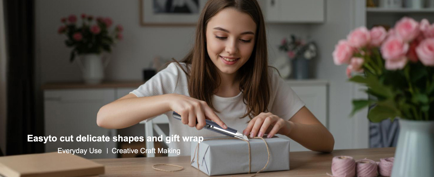 Easy to cut delicate shapes and gift wrap