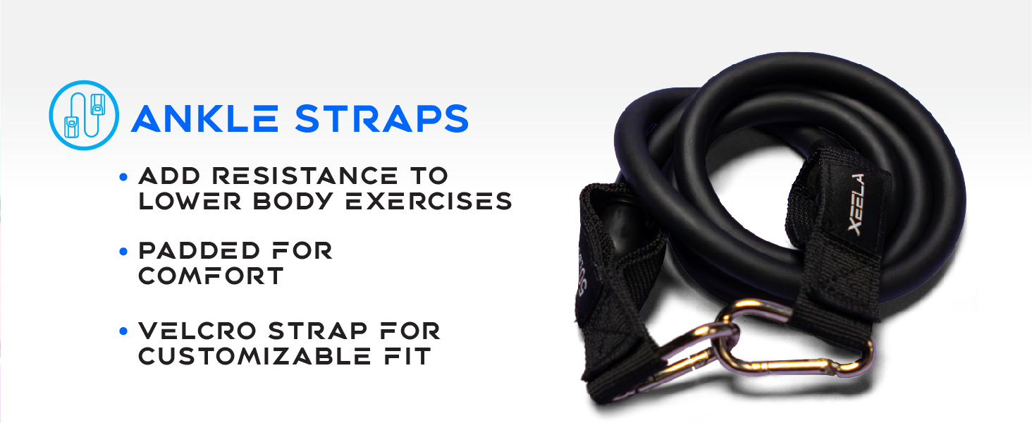 Ankle Straps Add Resistance To Lower Body Padded For Comfort Velcro Strap For Customizable Fit